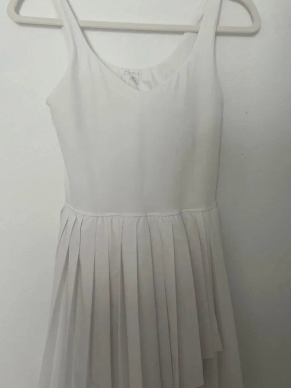 Offline by Aerie Classic White Pleated Dress